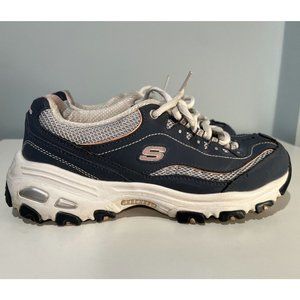Skechers Women's D'Lites Life Saver Gray Shoes Sneakers Size 7.5 Casual